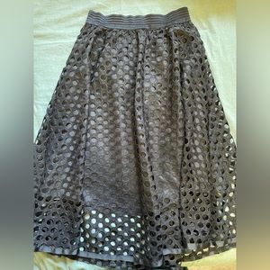 Black skirt two layers